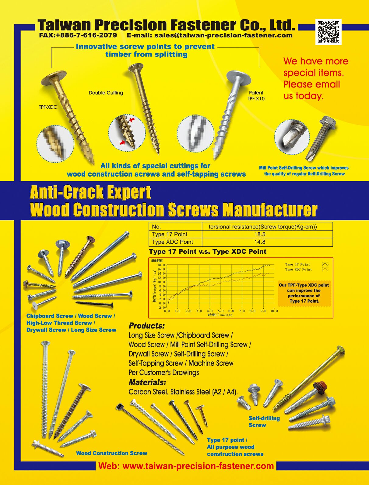 TAIWAN PRECISION FASTENER COMPANY LIMITED Online Catalogues
