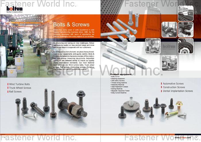 BOLTUN CORPORATION  , Bolts & Screws , All Kinds Of Nuts