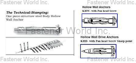 KING CENTURY GROUP CO., LTD. , Hollow Wall Anchor , Hollow Wall Anchors