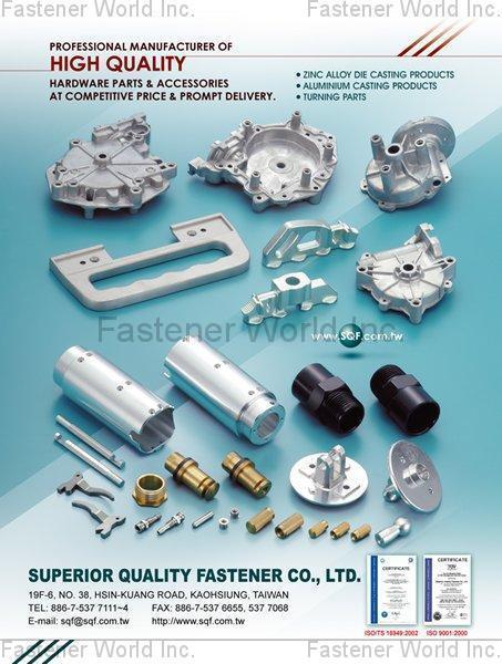 SUPERIOR QUALITY FASTENER CO., LTD.  , Zinc Alloy die Casting Products / Aluminium Casting Products / Turning Part , Drywall Screws