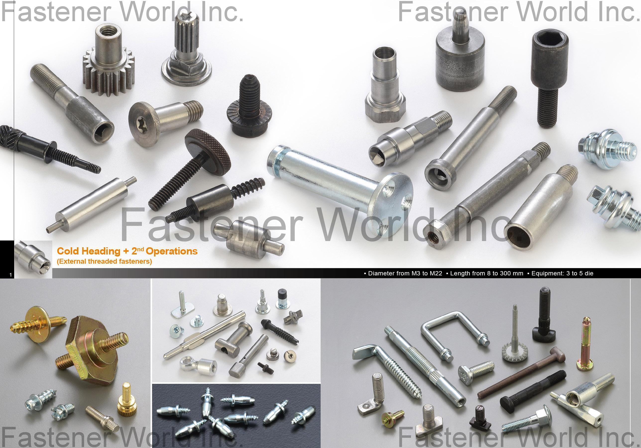 GOFAST CO., LTD.  , Cold Heading w/2nd Operations , Special Screws