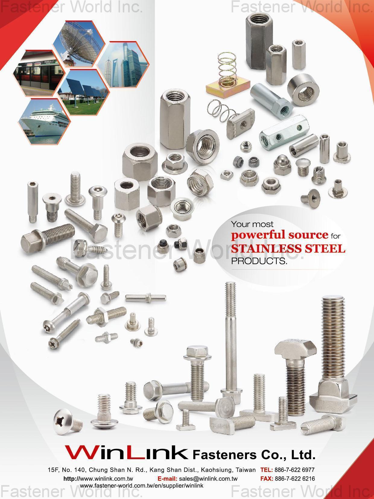 WINLINK FASTENERS CO., LTD.  , Stainless Steel Products , Stainless Steel