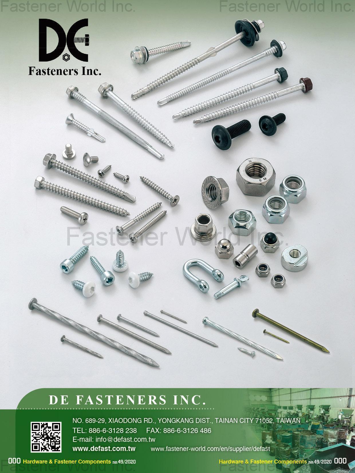 DE FASTENERS INC. , Stainless Steel Hex Nuts, Nails, Screws , Stainless Steel Nuts