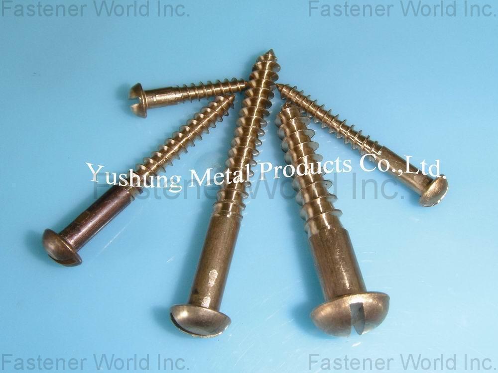 Chongqing Yushung Non-Ferrous Metals Co., Ltd. , Silicon Bronze Wood Screws Slotted Round Head 
