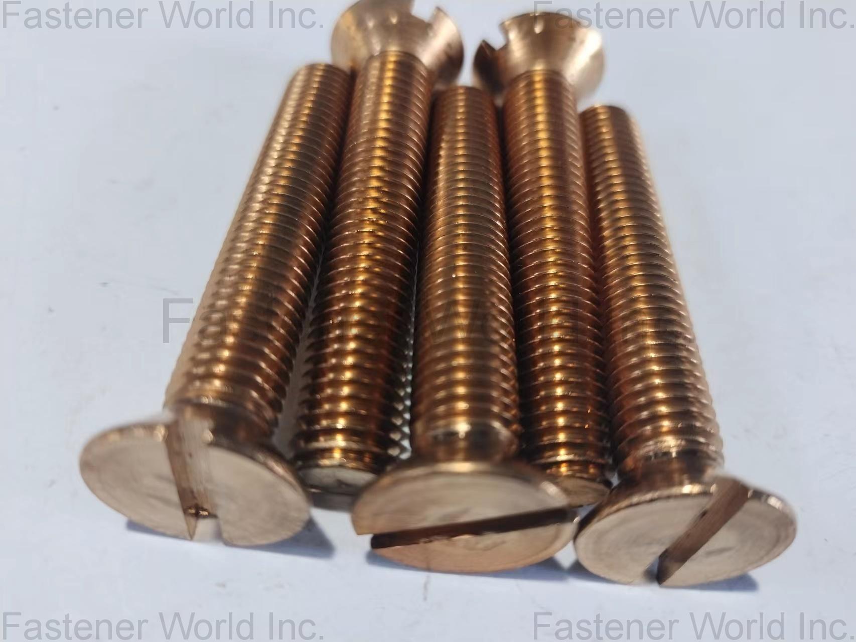 Chongqing Yushung Non-Ferrous Metals Co., Ltd. , Silicon Bronze Machine Screws Slotted Flat Head 