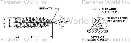 KATSUHANA FASTENERS CORP.  , SMS(TAPPING) SCREW , Self-Tapping Screws