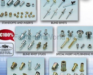 Standoffs And Inserts, Blind Rivets, Blind Rivet Studs, Special Insert Nut/Binding Post, Special Designs Of Blind Rivet Nuts, Blind Rivet Nuts(FILROX INDUSTRIAL CO., LTD. )