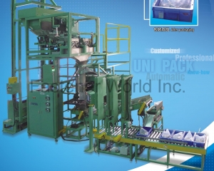 Auto plastic bag fill-in type packaging system(UNIPACK EQUIPMENT CO., LTD. )