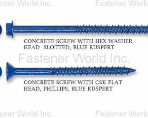NO.711 BLUE CONCRETE SCREW(HWALLY PRODUCTS CO., LTD. )