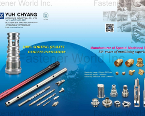 Manufacturer of Special Machined Parts(YUH CHYANG HARDWARE INDUSTRIAL CO., LTD. )