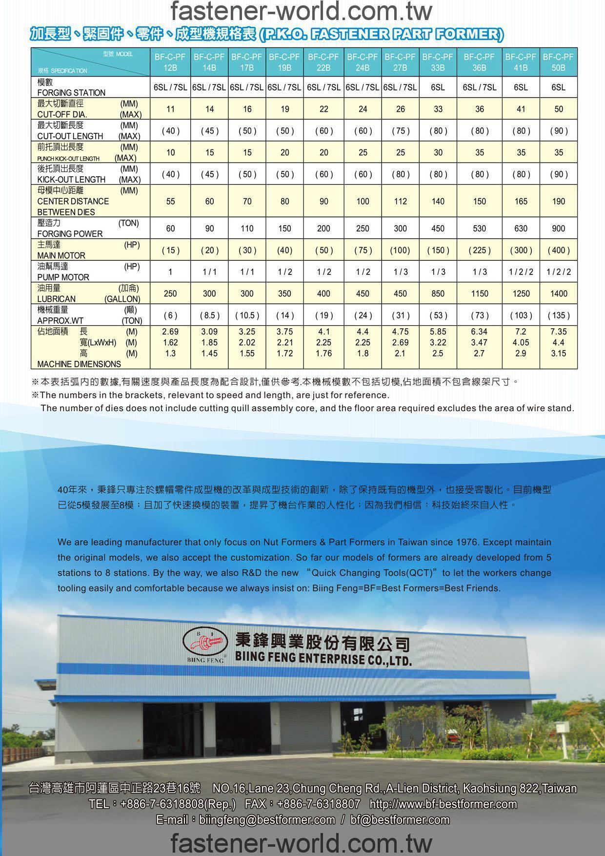 BIING FENG ENTERPRISE CO., LTD.  Online Catalogues