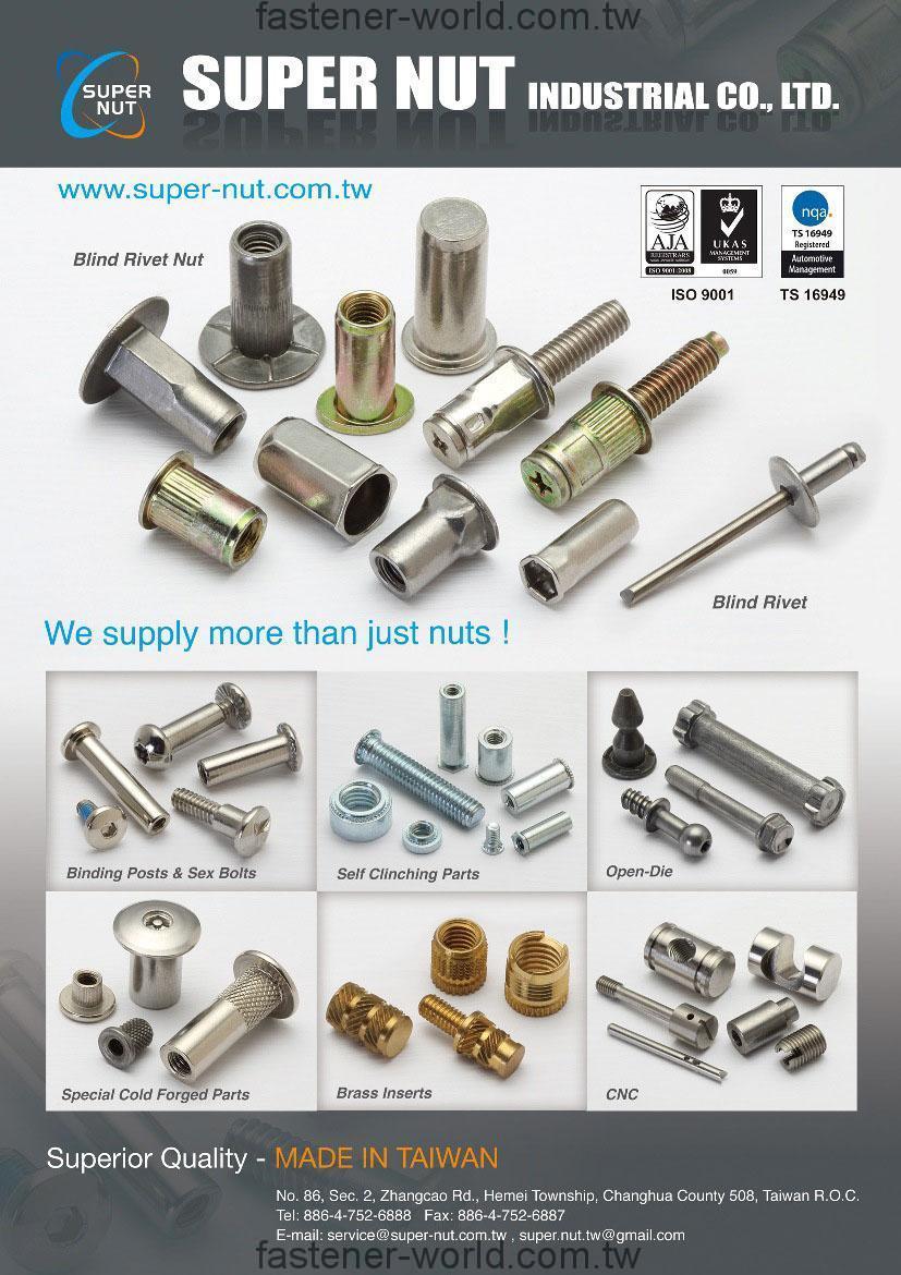 SUPER NUT INDUSTRIAL CO., LTD.  Online Catalogues