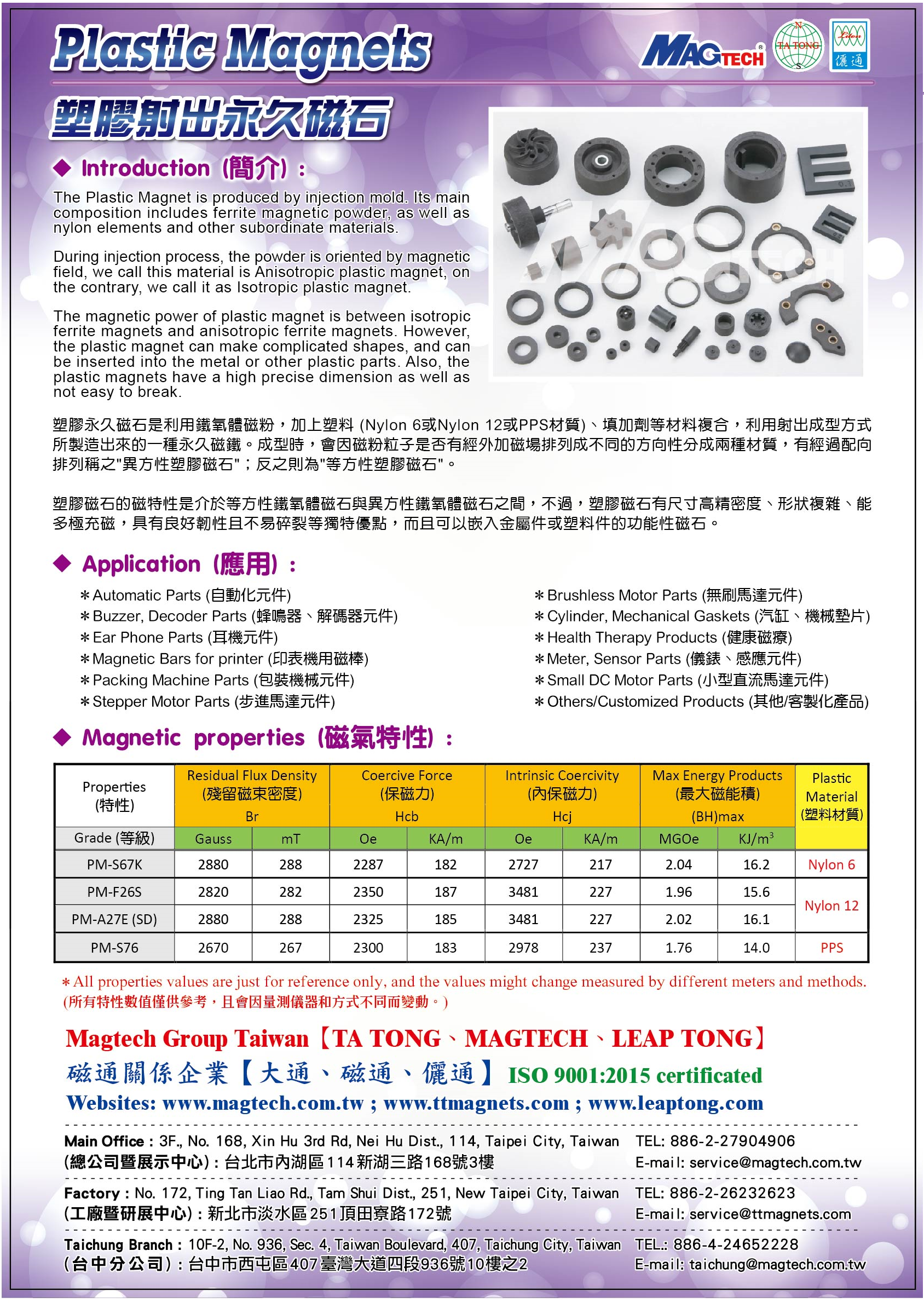 MAGTECH MAGNETIC PRODUCTS CORP. (LEAP TONG) Online Catalogues