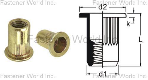 安拓實業股份有限公司  , Countersunk head [CSK] with serration , 各式螺帽