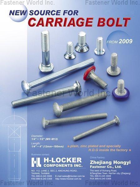 H-LOCKER COMPONENTS INC. , BOLTS , Cnc Machining Parts