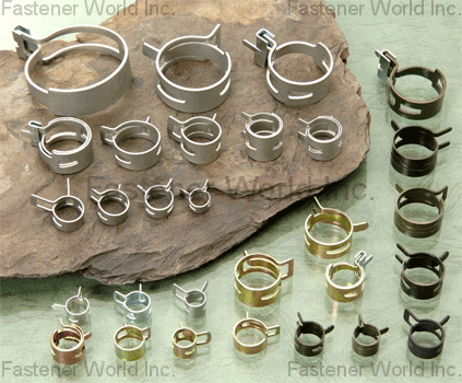 HSIUNG JEN INDUSTRIAL CO., LTD. , Constant Tension Clamps , Stainless Steel Hose Clamp & Cable Ties