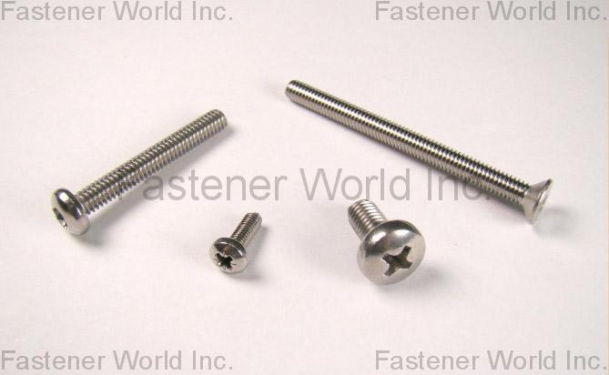 A-PLUS SCREWS INC. , MACHINE SCREWS , 機械牙螺絲