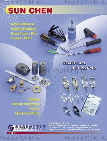 SUN CHEN FASTENERS INC., , CLIPS/BOLT/SCREW/NUT/RIVET , Hose Clamps