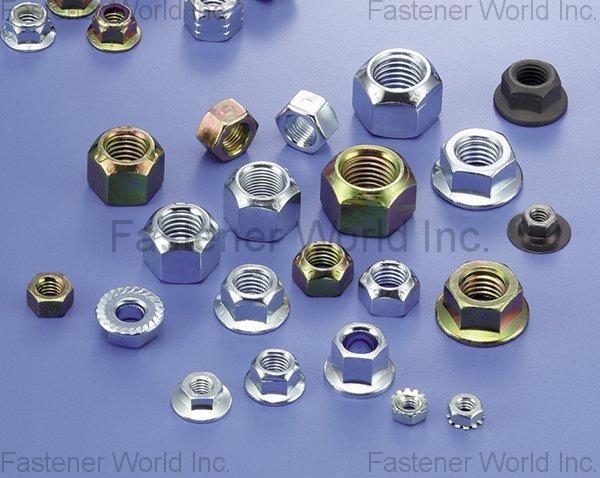 SHIH HSANG YWA INDUSTRIAL CO., LTD.  , FLANGE, LOCKING & ALL METAL LOCKNUTS , Flange Nuts