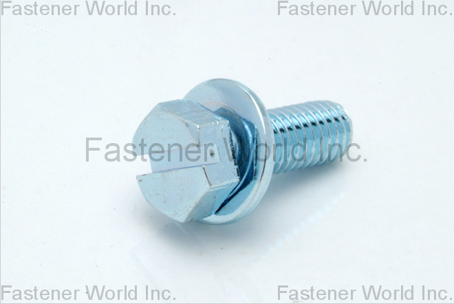 HO HONG SCREWS CO., LTD.  , Hex Head Slotted SEMS Flat Washer , Flat Washers