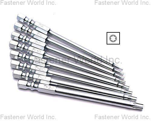 MR. DUCK TOOLS ENTERPRISE CO., LTD. , 1/4H x 100L T6, 8, 9, 10, 15, 20, 25, 30 Screwdriver Bits  , Screwdriver Bits