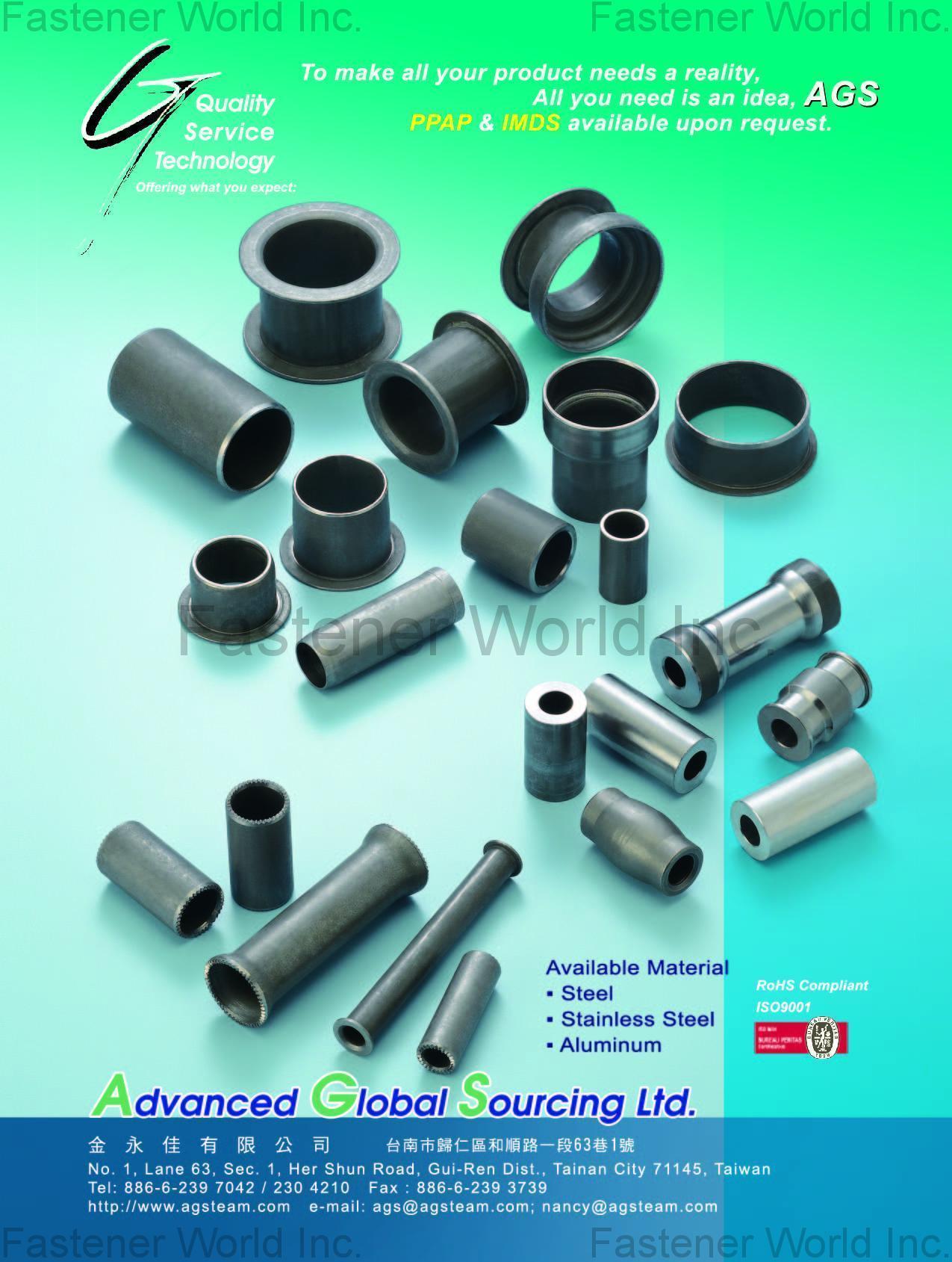 AGS AUTOMATION (ADVANCED GLOBAL SOURCING LTD.) , Stamping Parts , Forged And Stamped Parts