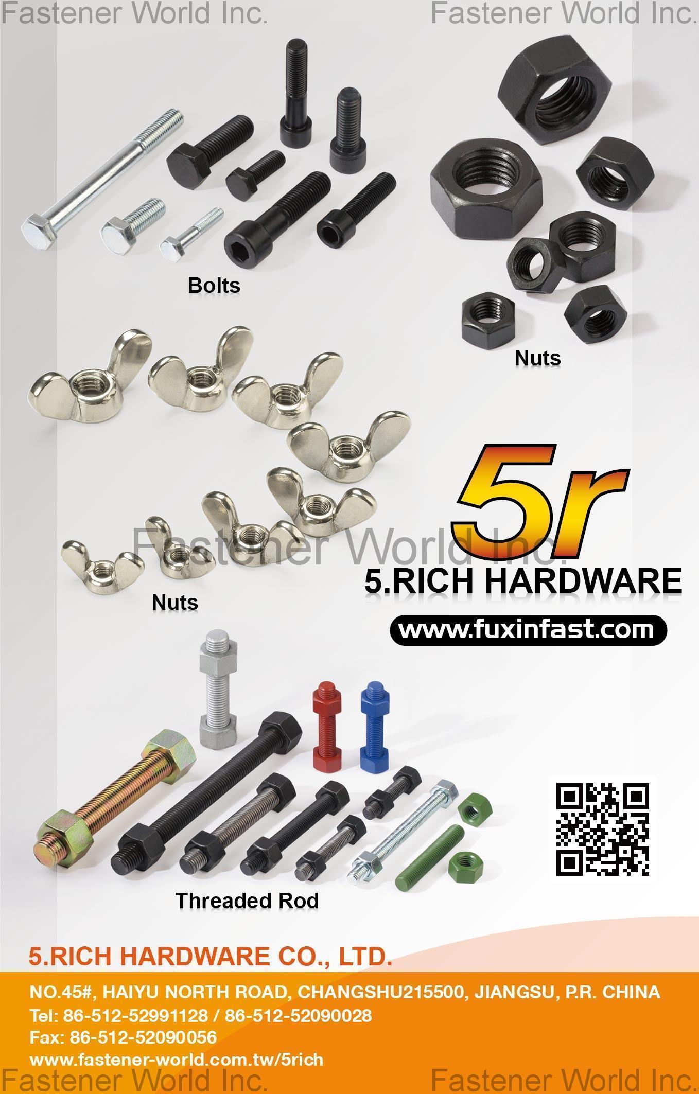 5.RICH HARDWARE CO., LTD. , Bolts, Nuts, Threaded Rod , All Kinds Of Nuts 5.RICH HARDWARE CO., LTD. , Bolts, Nuts, Threaded Rod , All Kinds Of Nuts