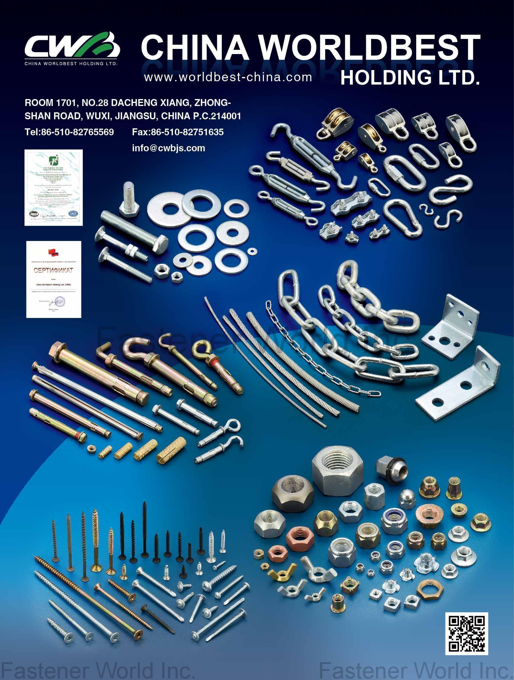 CHINA WORLDBEST HOLDING LTD. , Screws , All Kinds of Screws CHINA WORLDBEST HOLDING LTD. , Screws , All Kinds of Screws