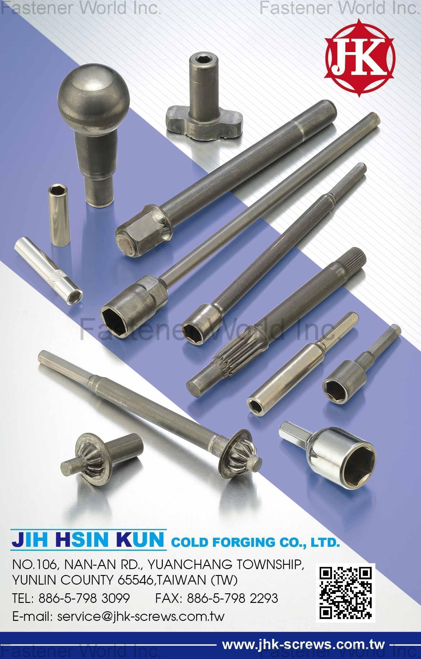 JIH HSIN KUN SCREW CO., LTD. , Stainless Steel Socket, Special Parts, Hand Tool Screw, Big Size Screw , Sockets
