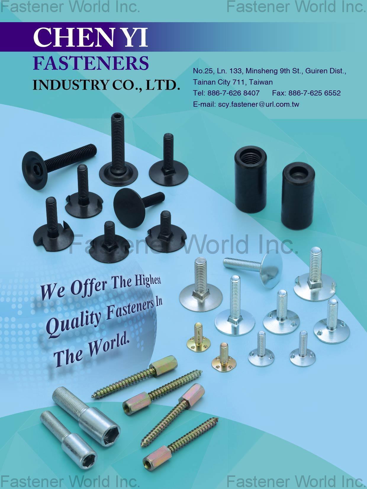 CHEN YI FASTENERS INDUSTRY CO., LTD. , Screws , Flat Head & Socket Head Cap Screws