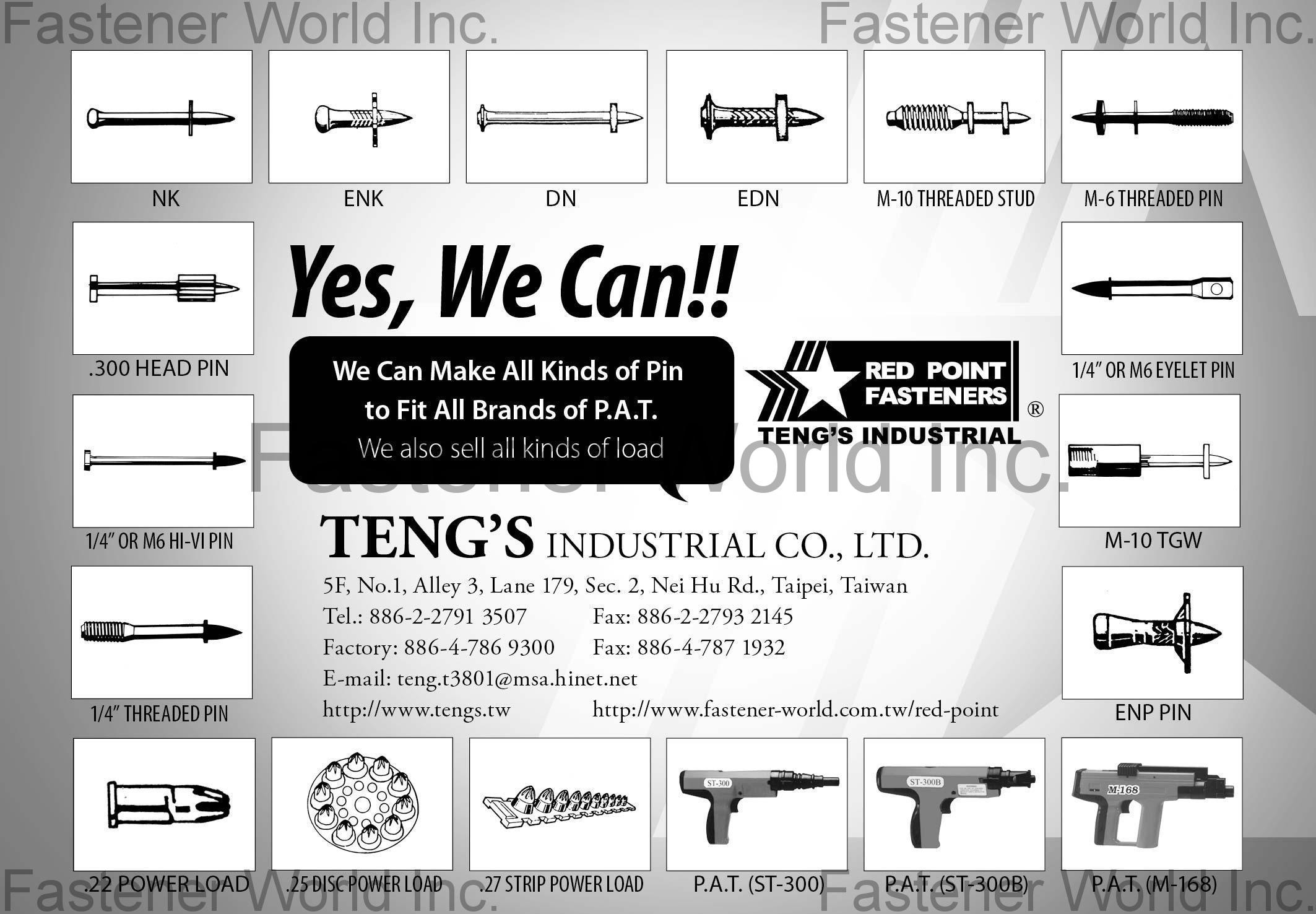 TINOTENG CO., LTD. , Pins , Special Pins