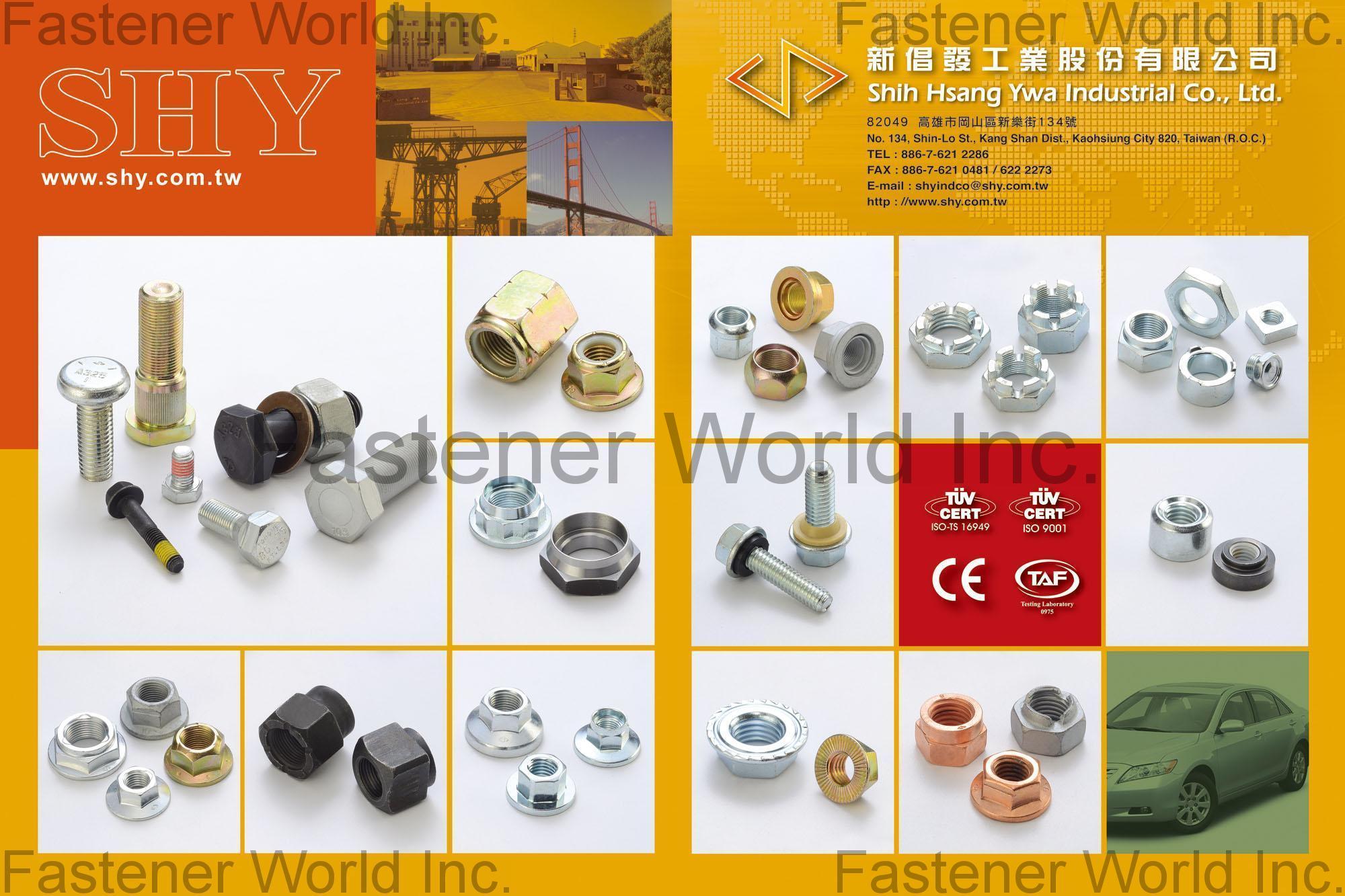 SHIH HSANG YWA INDUSTRIAL CO., LTD.  , Nylon & Nylon Flange Nuts, Hot Forming Products, Flange , All Kinds Of Nuts