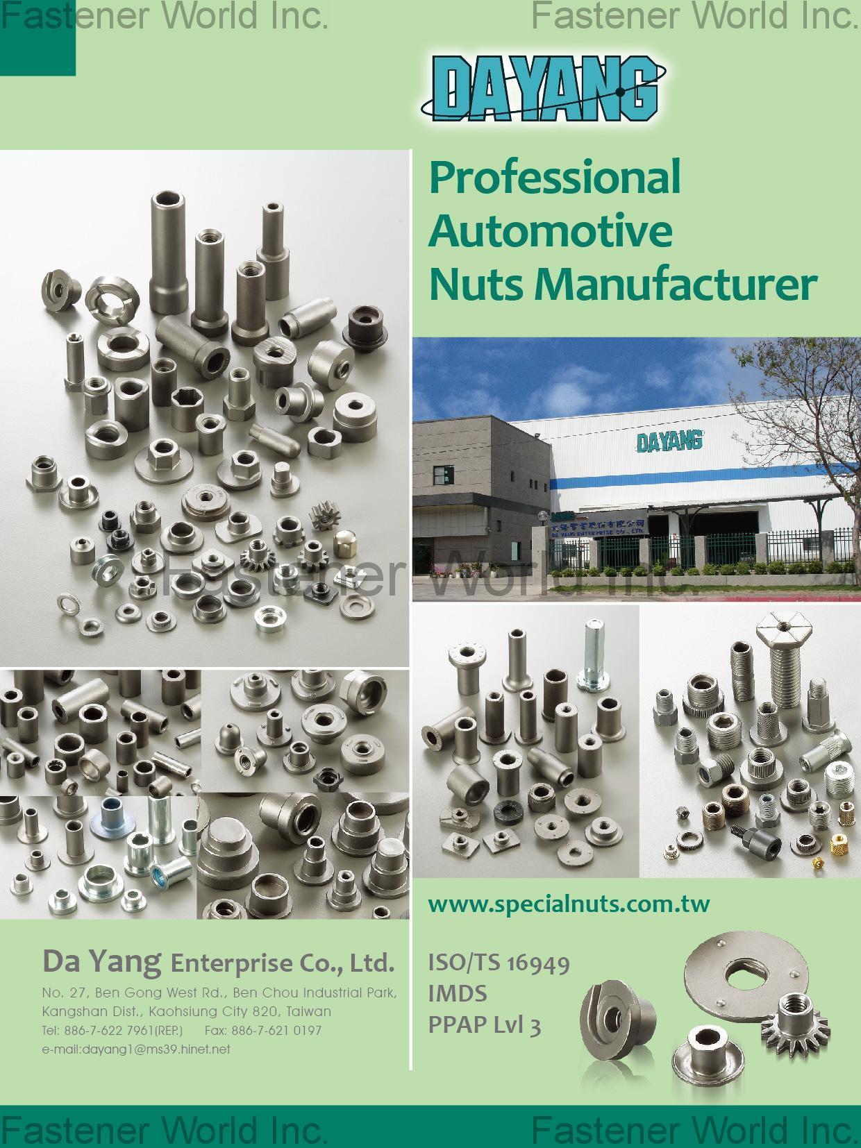 DA YANG SPECIAL NUTS , Automotive Nuts , Automotive Nuts