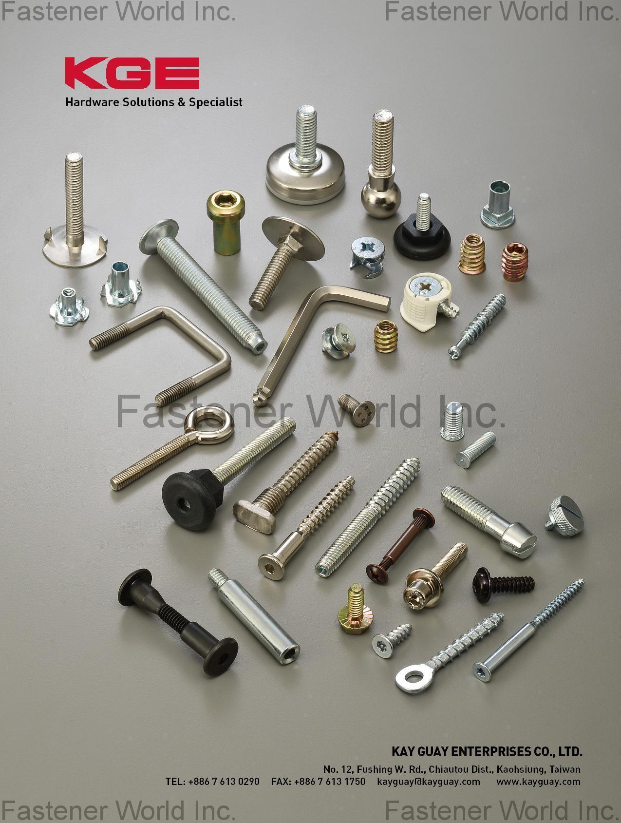 KAYGUAY ENTERPRISE CO.,LTD  , Furniture Hardware / Furniture Fastener , Furniture Screws
