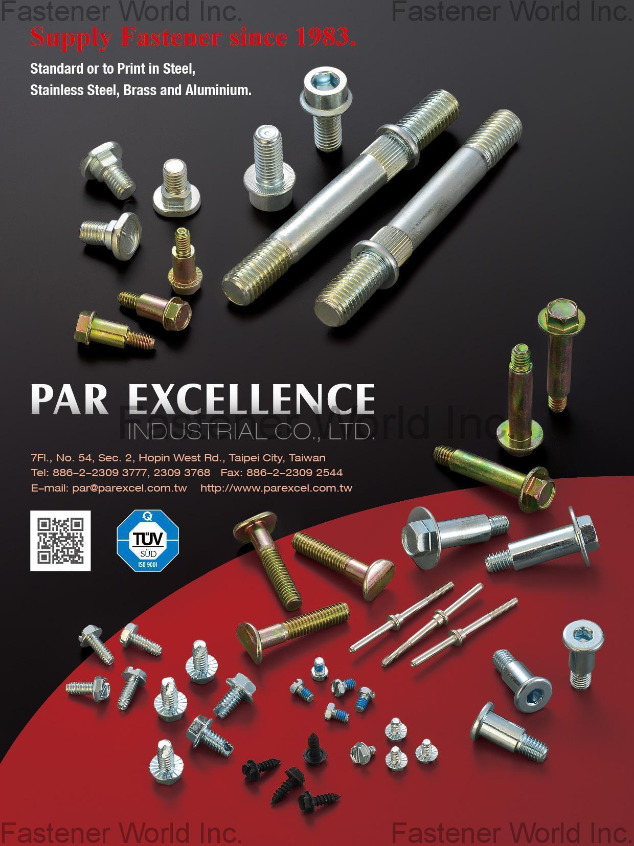 PAR EXCELLENCE INDUSTRIAL CO., LTD.  , Made to Print Screws , Brass & Bronze Screws
