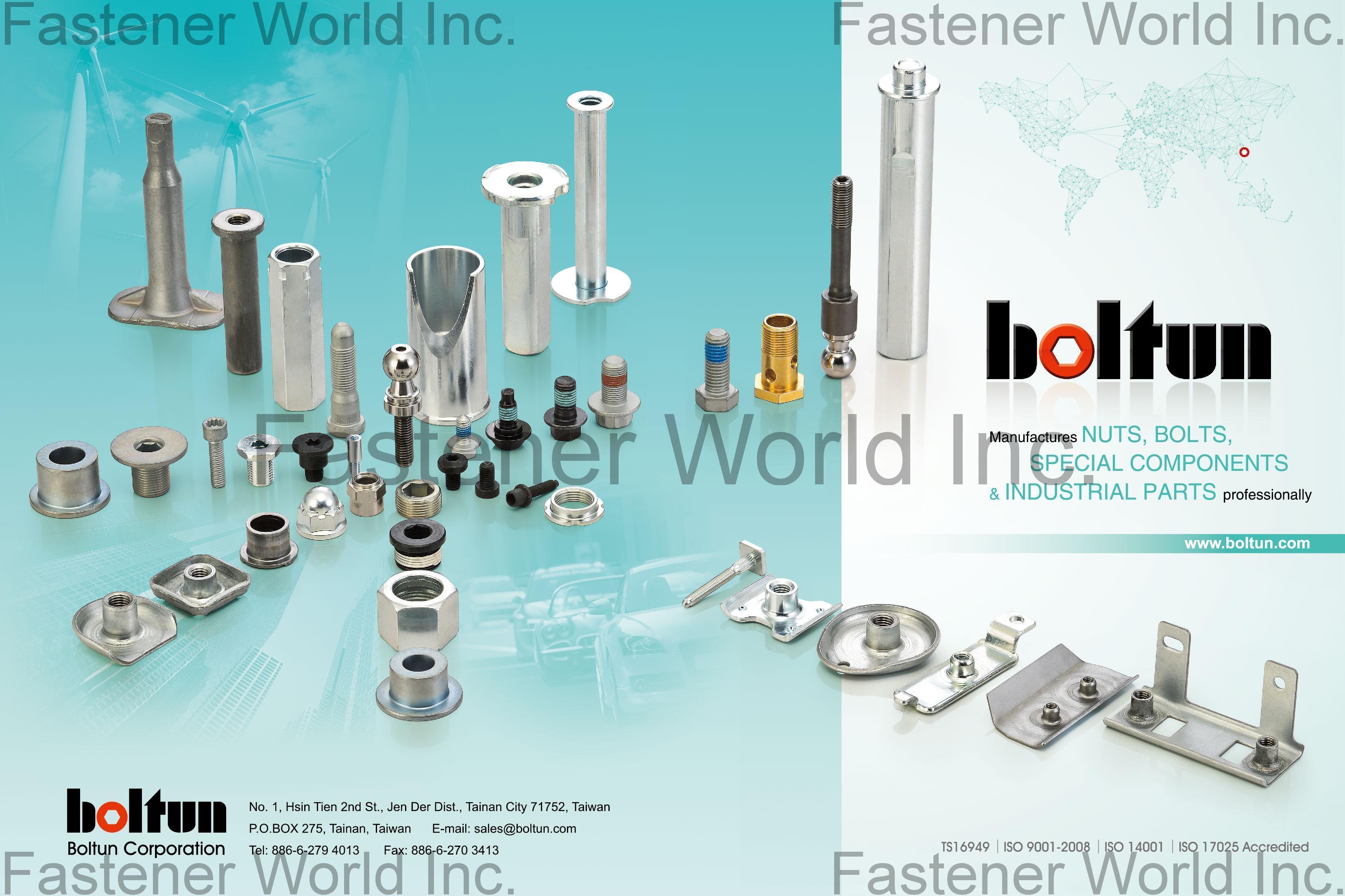 BOLTUN CORPORATION  , Nuts, Bolts, Special Components & Industrial Parts , All Kinds Of Nuts