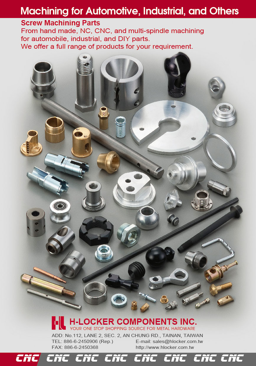 H-LOCKER COMPONENTS INC. , Screw Machining Parts , Cnc Machining Parts