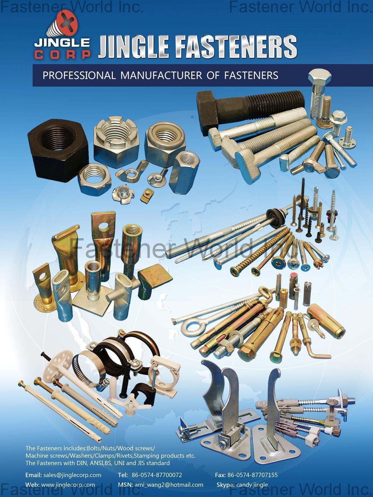 JINGLE-TECH FASTENERS CO., LTD. , Standard & Non-Standard Fasteners , Non-standard Hexagon Head Screws / Bolts