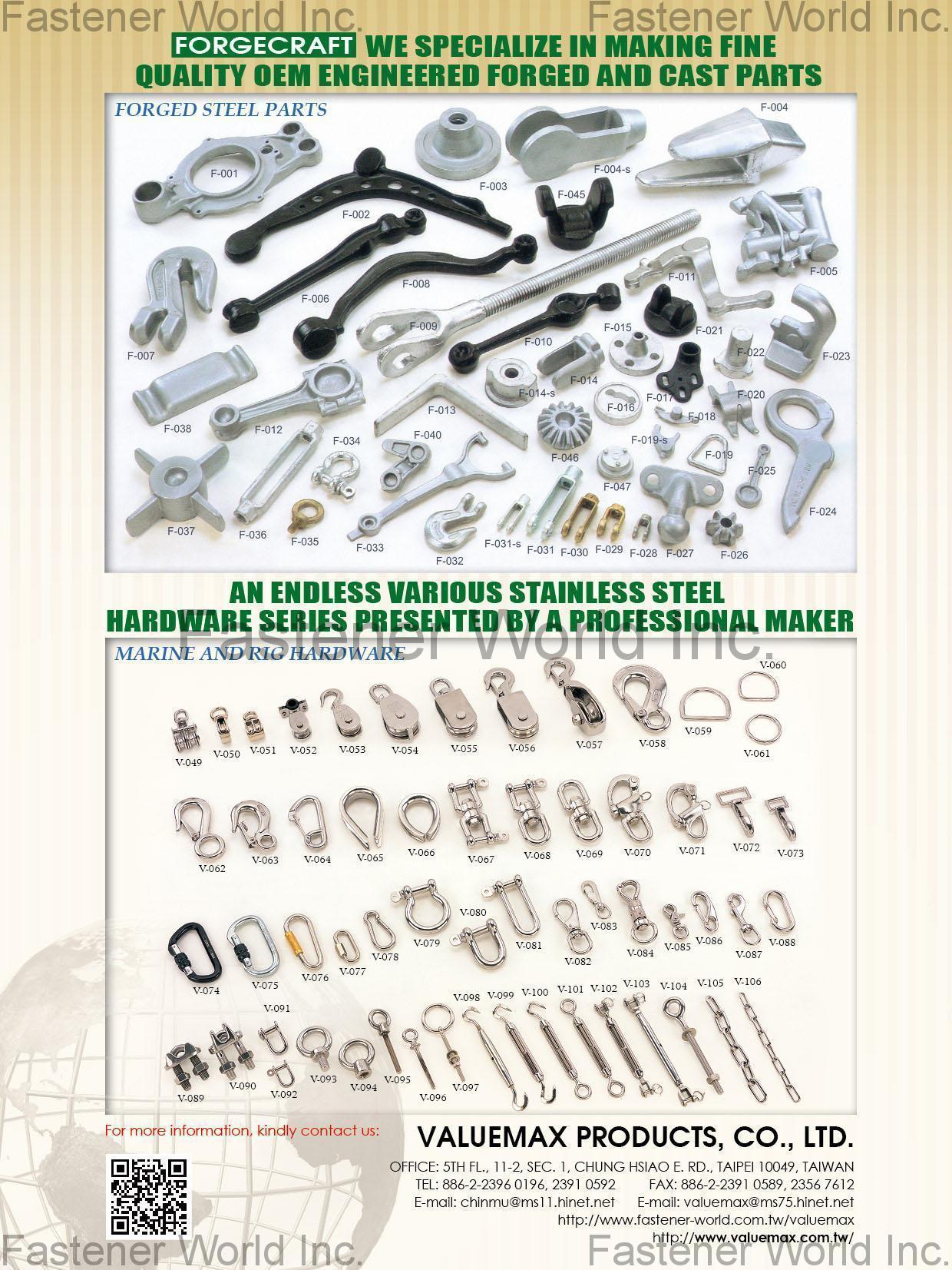 VALUEMAX PRODUCTS, CO., LTD. (CHINA MU IRON) , MARINE AND RIG HARDWARE , Hooks