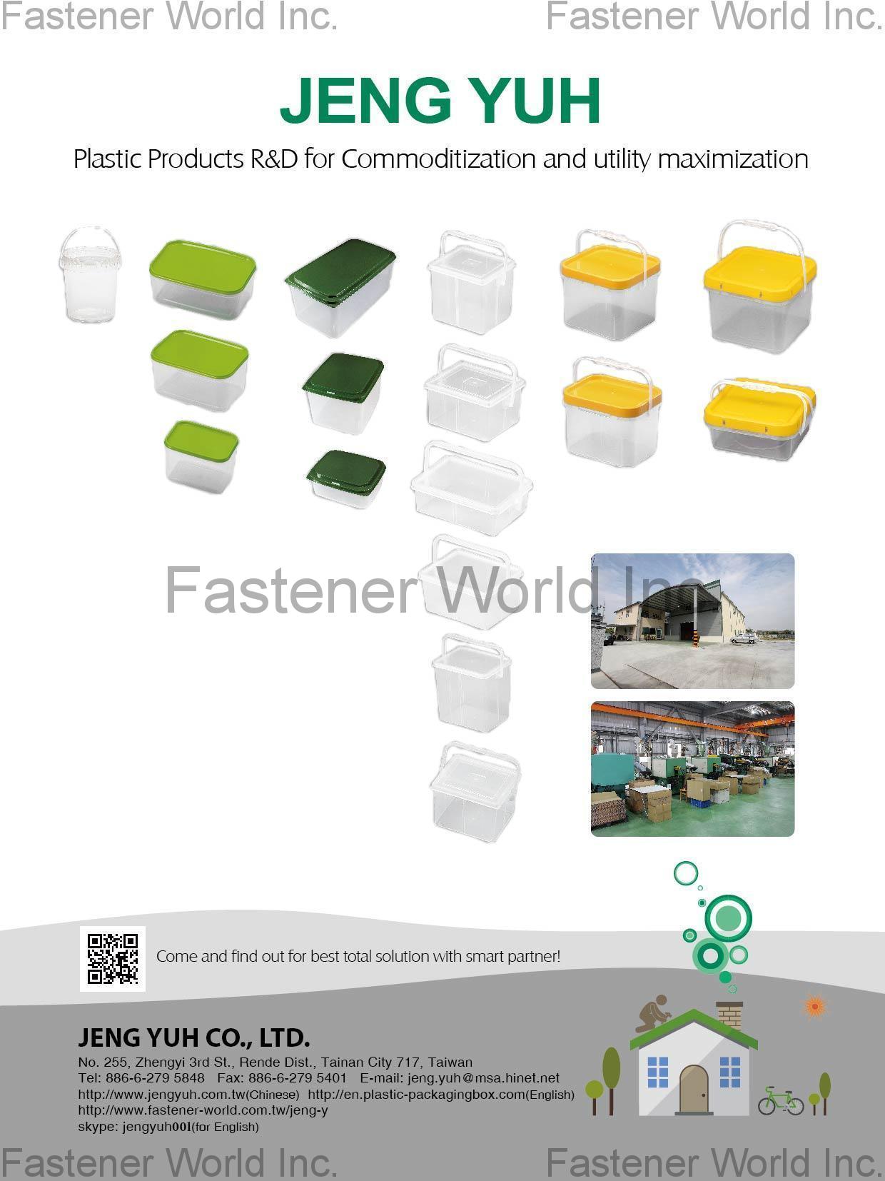 JENG YUH CO., LTD. , Plastic Bucket , Packing Box