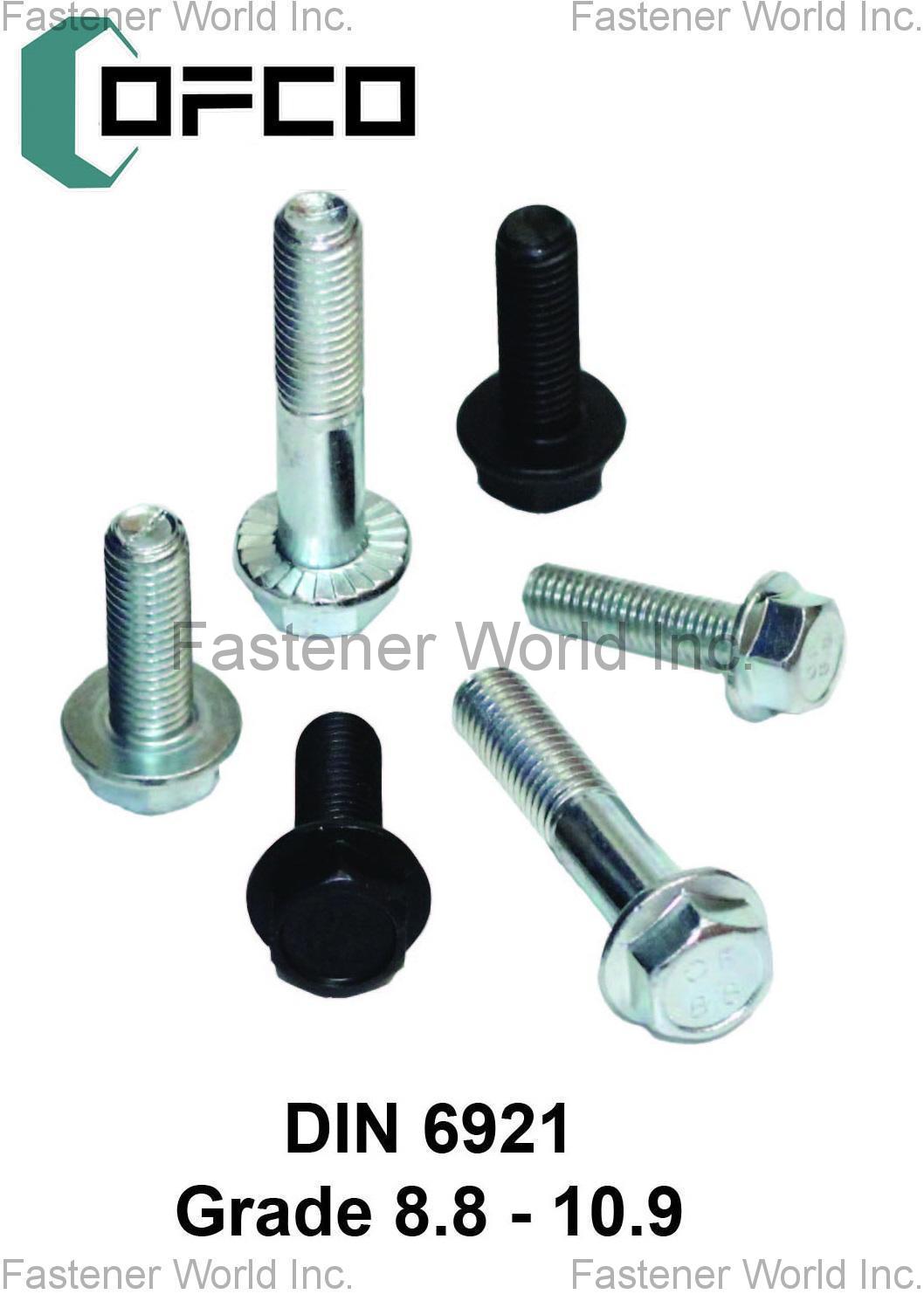 OFCO INDUSTRIAL CORP. , DIN 6921 , Flanged Head Bolts