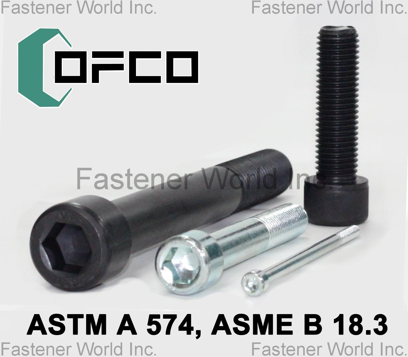 OFCO INDUSTRIAL CORP. , ASME B18.3 Hex Socket Head Cap Screws , Socket Head Cap Screws