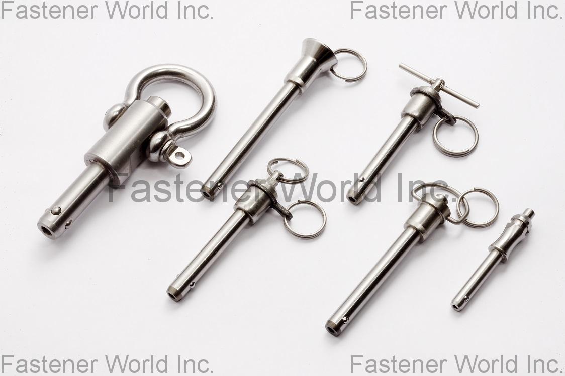 JIN KOU ENTERPRISE CO., LTD. , Special Quick Release Pin, Ball Lock Pin, Positive Locking Pin , Military Specification Pins