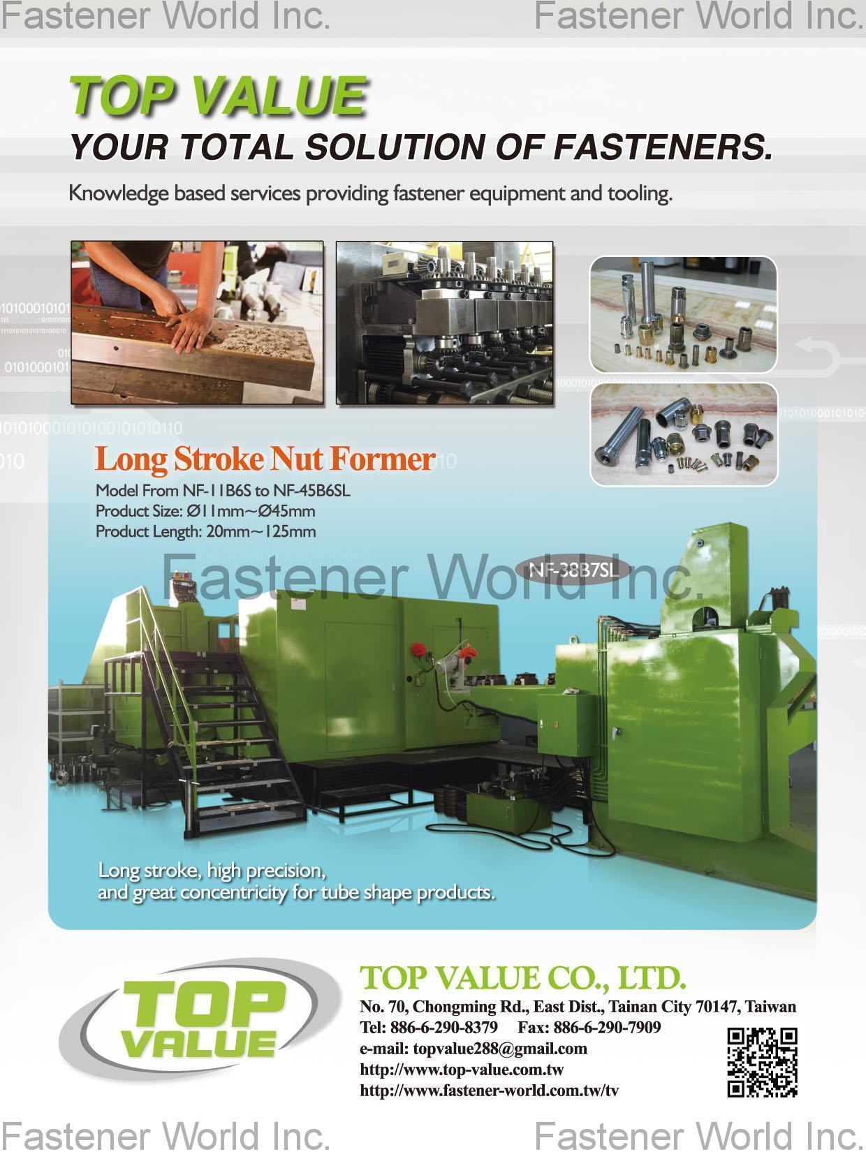 TOP VALUE CO., LTD. , LONG STROKENUT FORMER , Nut Formers