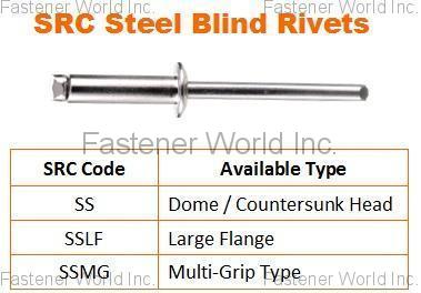 SPECIAL RIVETS CORP. (SRC) , Steel Blind Rivets , Blind Rivets