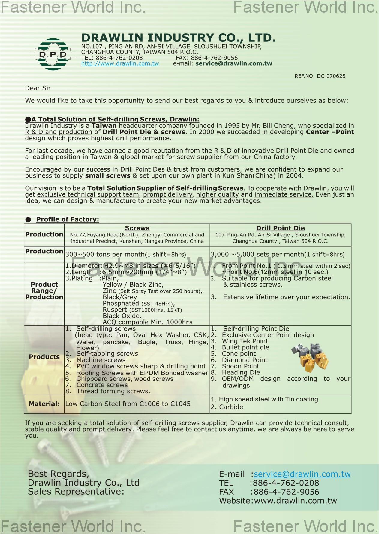 SUPER DPD CO., LTD. , Drill Point Dies , Carbide Dies