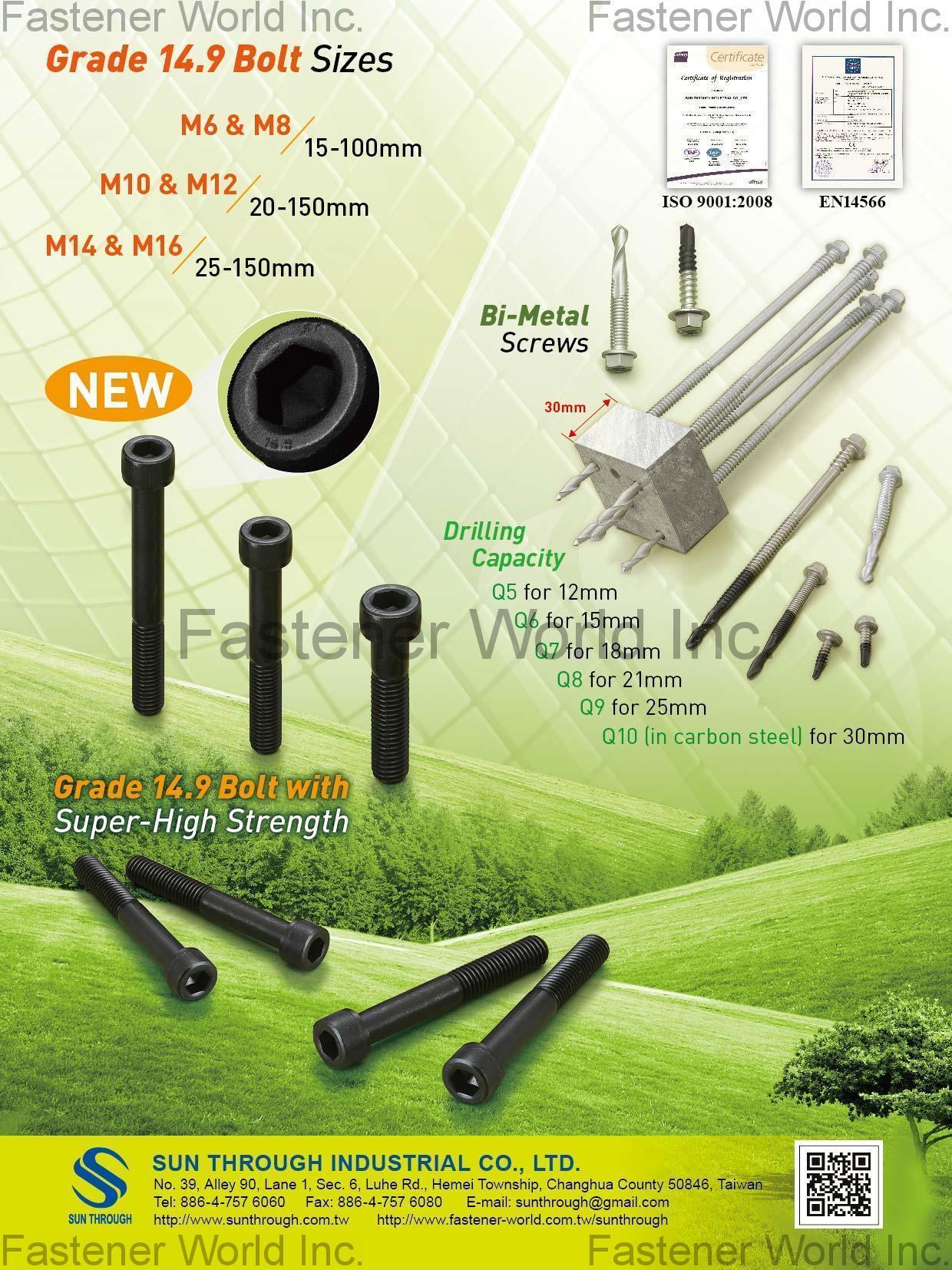SUN THROUGH INDUSTRIAL CO., LTD. , Bi-Metal Screws , Bi-metal Screw