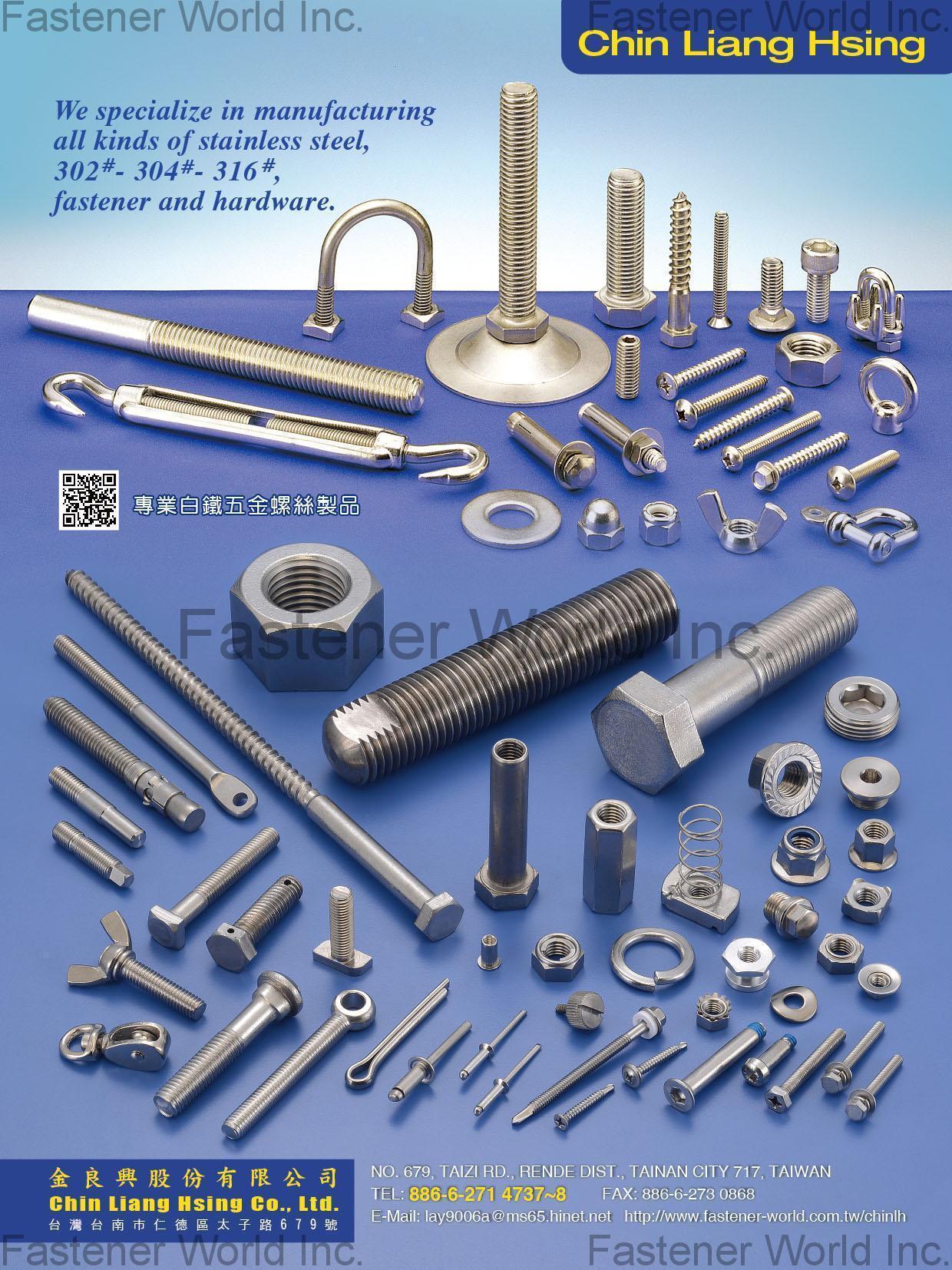 CHIN LIANG HSING CO., LTD. , Stainless Steel Screws
