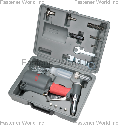 WIN POWMAX CORP. (WELIH TOOLS CO., LTD.) , 3/16” Air hydraulic riveter kit  , Pneumatic/hydraulic Riveters