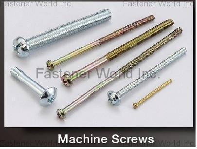 FU KAI FASTENER ENTERPRISE CO., LTD. , MACHINE SCREWS , Machine Screws